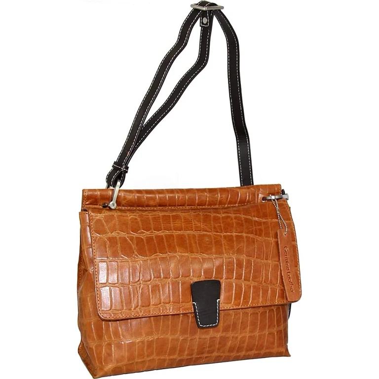 Francesca Leather Crossbody - Cognac
