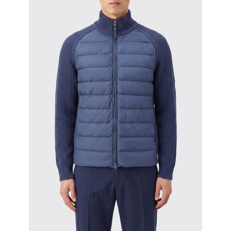 Olmo Hybrid Wool and Quilted Nylon Cardigan (26WPMHYRB02P130765)