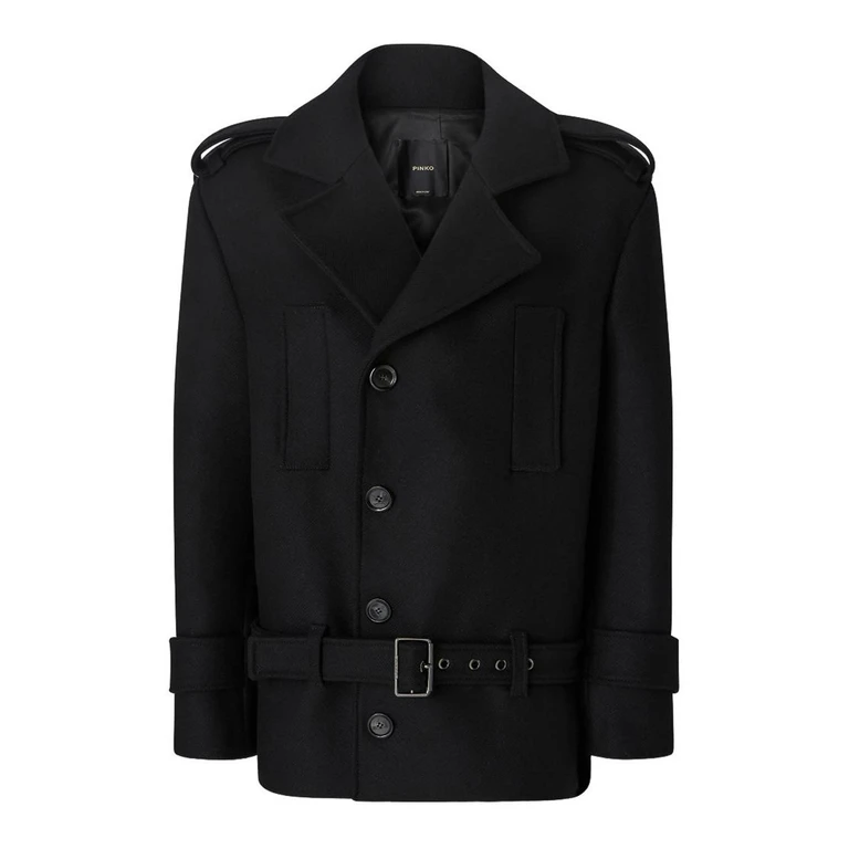 Manteau Tornado Longueur Genou - Noir