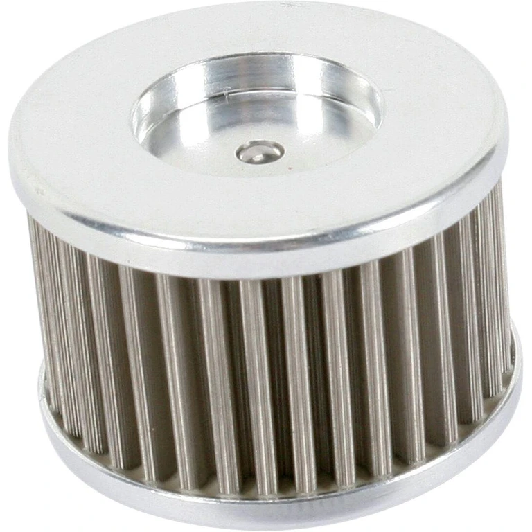 DT-09-21S - Moose Racing Stainless Steel Oil Filter For Honda ATC250 ES 1985-1987 - Silver