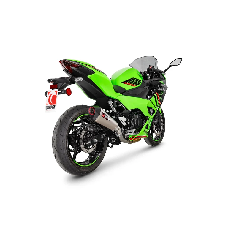 RKA149TEO - Scorpion Serket Taper Slip-On Titanium For Kawasaki Ninja 500 2024-2025