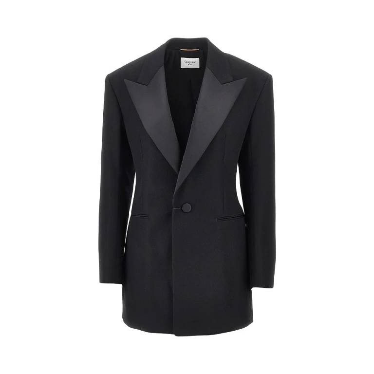 Grain de poudre single-breasted tuxedo jacket Woman 38