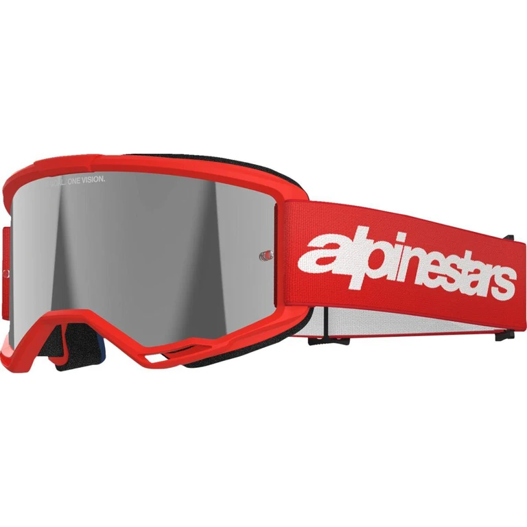 5103225-3094 - Alpinestars Vision 3 Wordmark Goggles - Red
