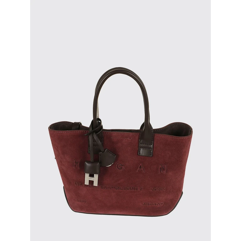Address Mini Leather Handbag with Double Handle and Charm (KBW01TA4100UGM7E51)