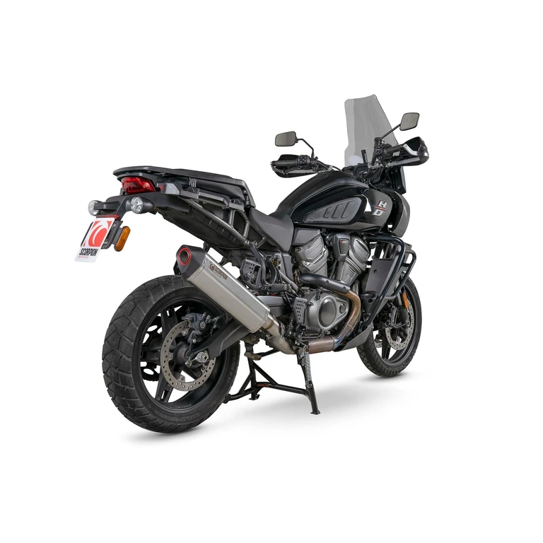 RHD50SEO - Scorpion Serket Parallel Slip-On Stainless Steel For Harley Davidson Pan America 1250 2021-2025