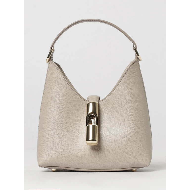 Grained Leather Mini Shoulder Bag with Monogram Logo and Strap (WE00876ARE0004892S)