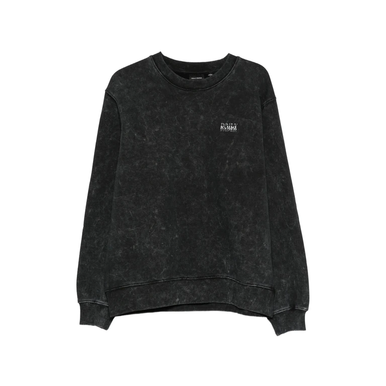 Logo-print Acid-wash Sweater