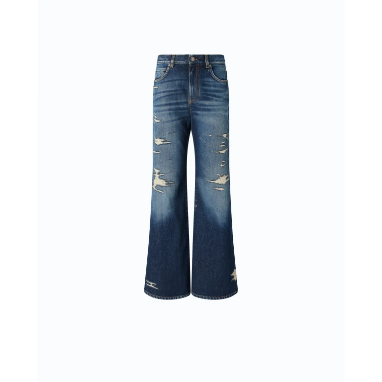 Jean wide leg troué - 24