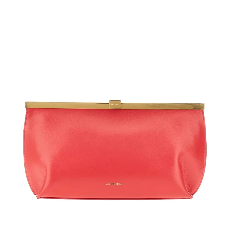 'Anine' leather clutch Woman One Size