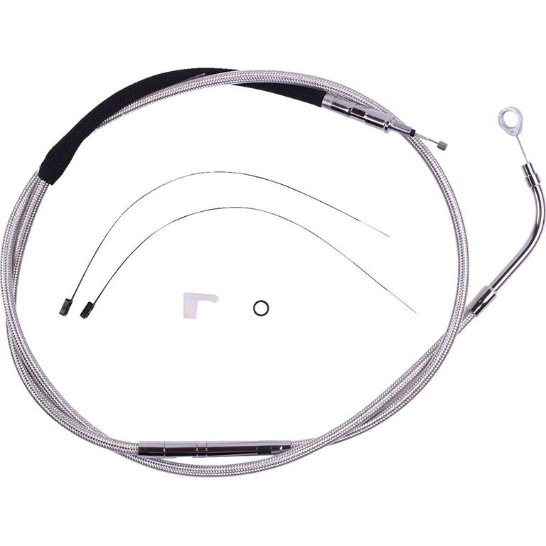 52364HE - Magnum Shielding High-Efficiency Stainless Clutch Cable For Harley Davidson FLH 1868 2021 177 cm (69-3/4") - Polished