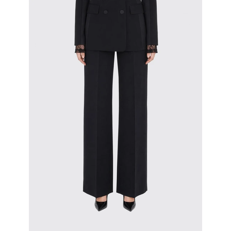High-Waisted Wide-Leg Crêpe Trousers with Tailored Fit (8P0244C7004K103)