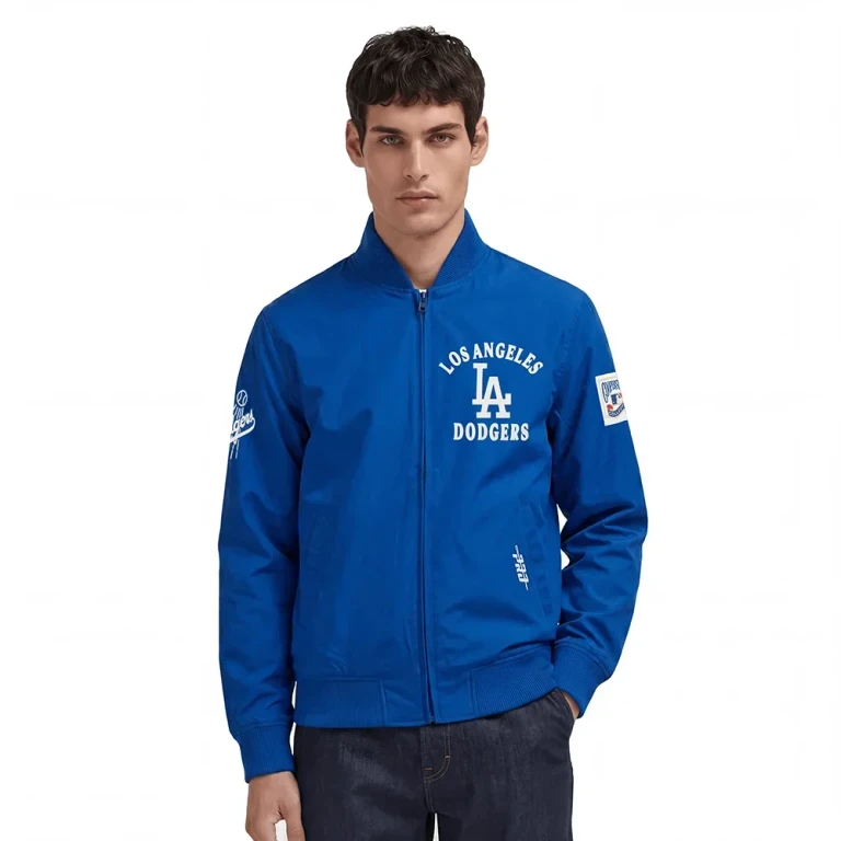 Los Angeles Dodgers First Team Twill Jacket - Dodger Blue