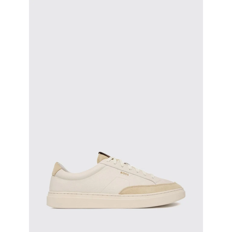 Kieran Low-Top Trainers in Grained Leather with Printed Logo (50568536122)