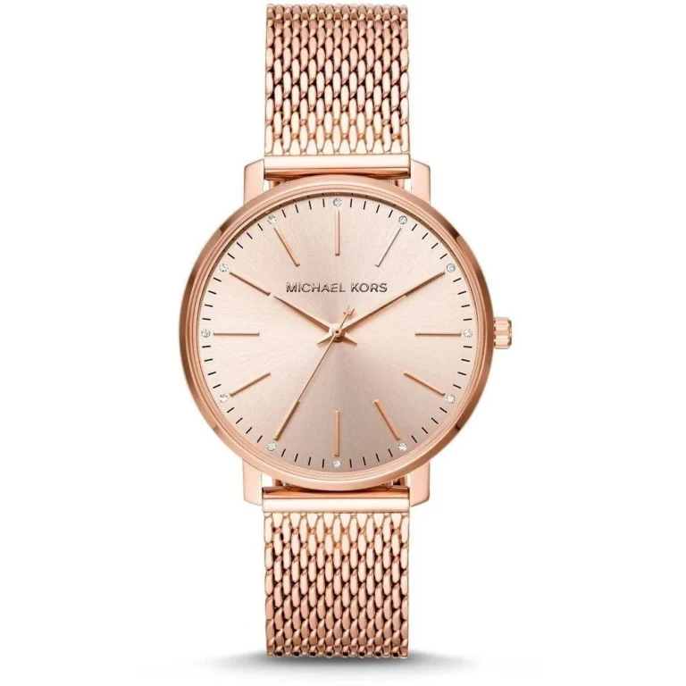 MK4340 Pyper Quartz Crystal Rose Gold Dial Ladies Watch