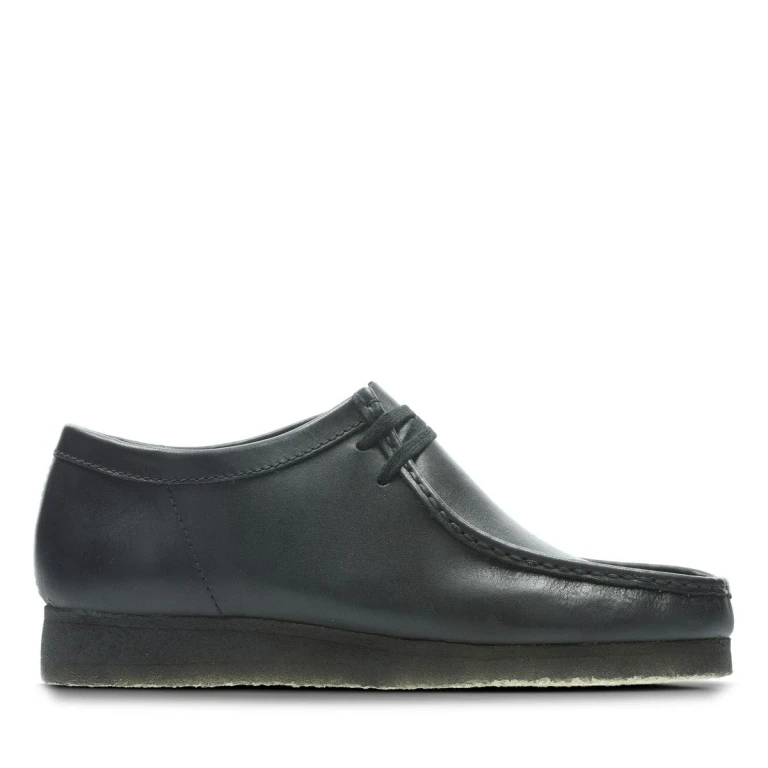Originals Wallabee Men's Moccasin Shoes - Black Leather