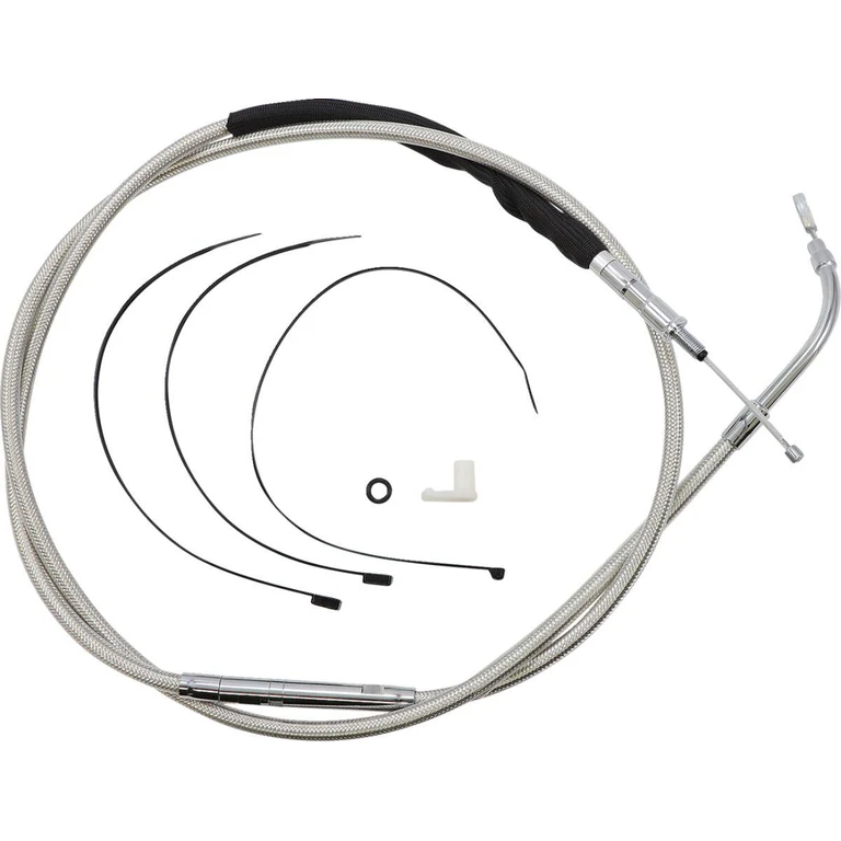 52368HE - Magnum Shielding High-Efficiency Stainless Clutch Cable For Harley Davidson FLH 1868 2021 187.5 cm (73-3/4") - Polished