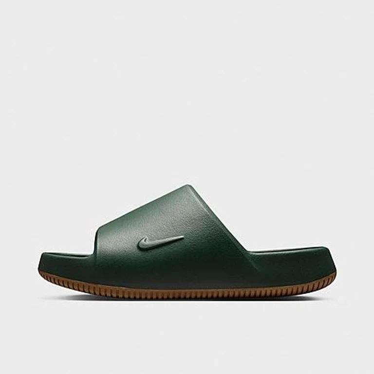 Nike Men's Calm 2.0 Slide Sandals in Fir/Gum Medium Brown Size: 4.0