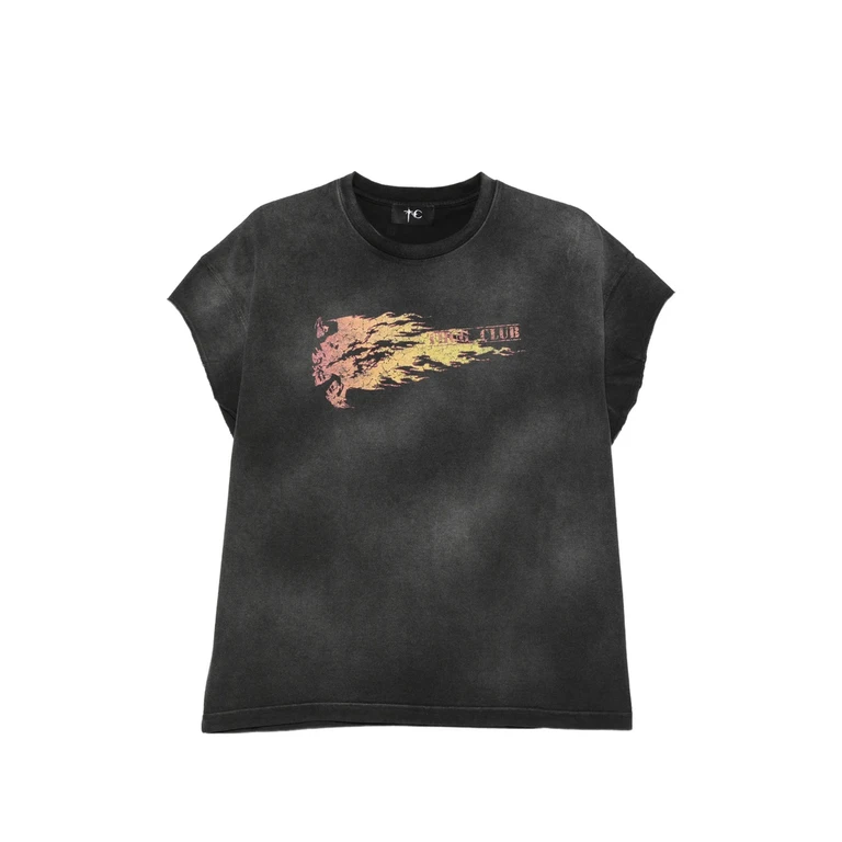 Graphic-print Washed T-shirt