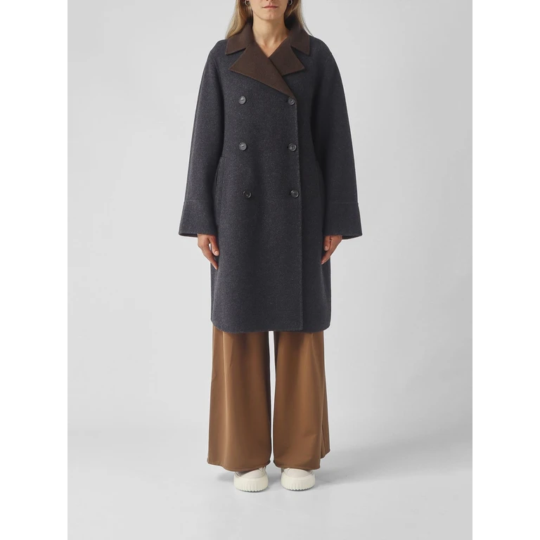 Coat Woman color Charcoal (2626906038600003)
