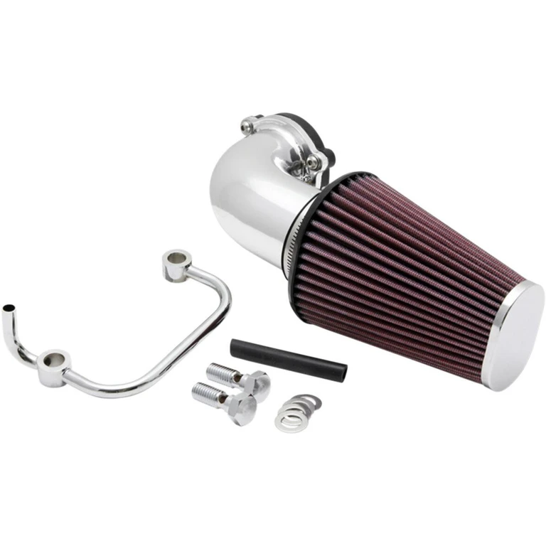57-1126P - K&N Air Charger Intake Kit With Mandrel-Bent Aluminium Intake Tube For Harley Davidson XL 1200 C 2004-2020 - Chrome