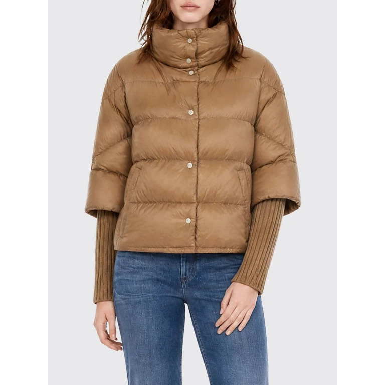 Water-Repellent Nylon Puffer Gilet with Short Sleeves and Funnel Neck (PI002256D12017Z2157)