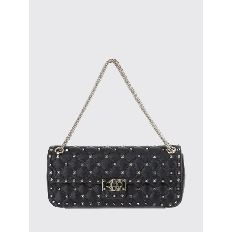 Rockstud Spike Quilted Leather Shoulder Bag with Studs (B0T95VFQ0NO)