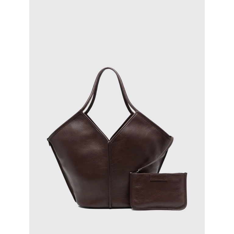 Calella Distressed Tote Bag van Kalfsleer met Binnenzakje