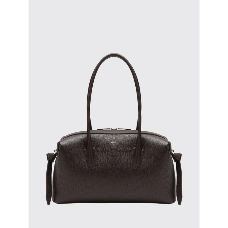 Brioche Duffle Hammered Leather Rounded Shoulder Bag with Zip Closure (BRIOCHEDUFFLEES)