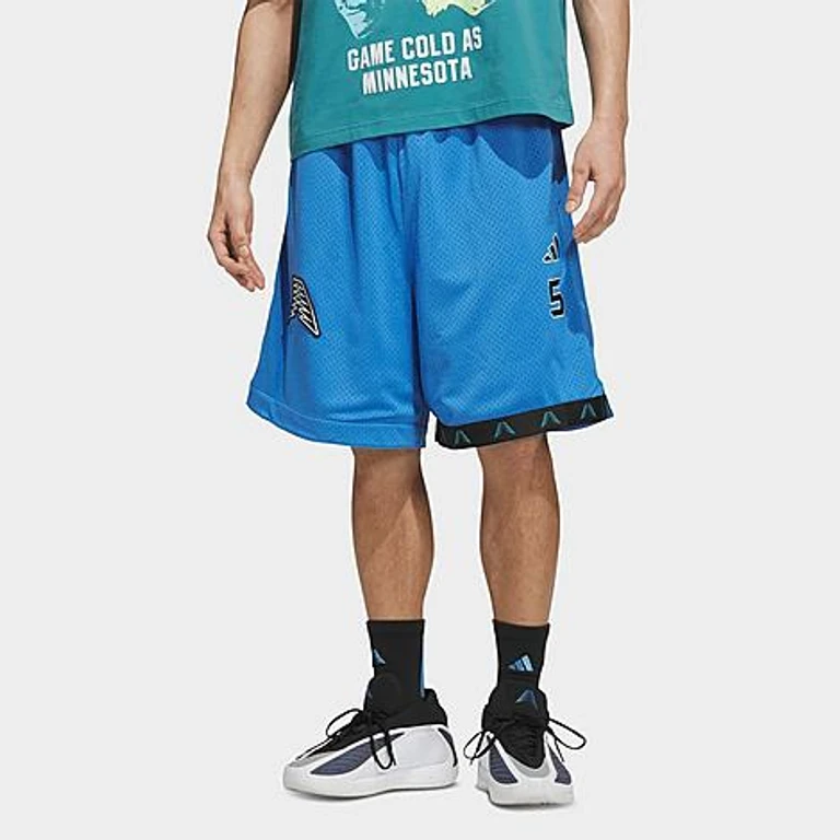 Men's Anthony Edwards 1 Foundation Basketball Shorts in Ray Blue Size: XS