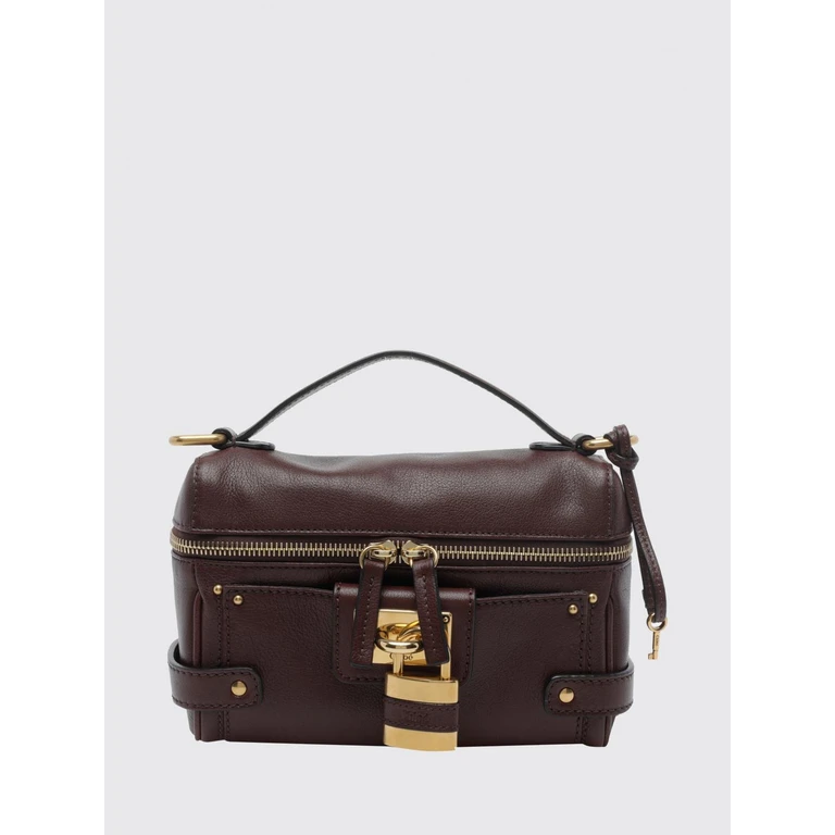 Chloé Vanity Paddington 光滑皮革挂锁肩背包