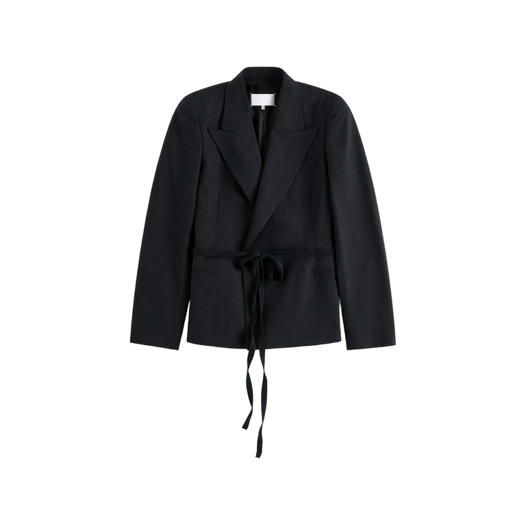 Pleated Wool Tailored Trousers