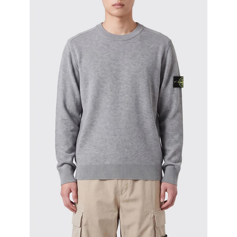 Virgin Wool Crewneck Jumper with Compass Logo Patch (5100021S00B4V0M60)