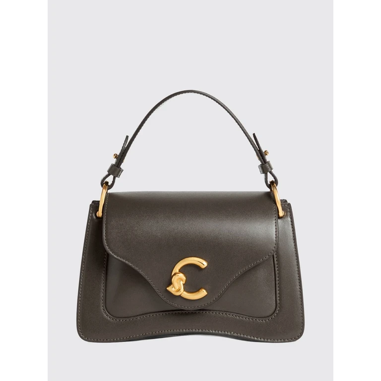 C-Me Small Cowhide Leather Handbag with Removable Shoulder Strap (E1SSK180221W25)