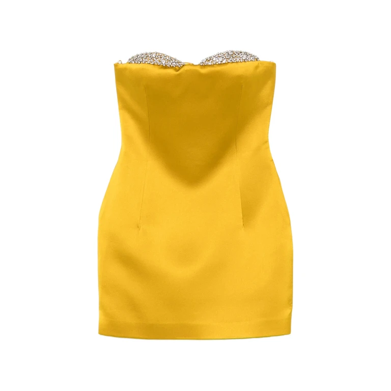 Noelie Crystal-embellished Strapless Dress