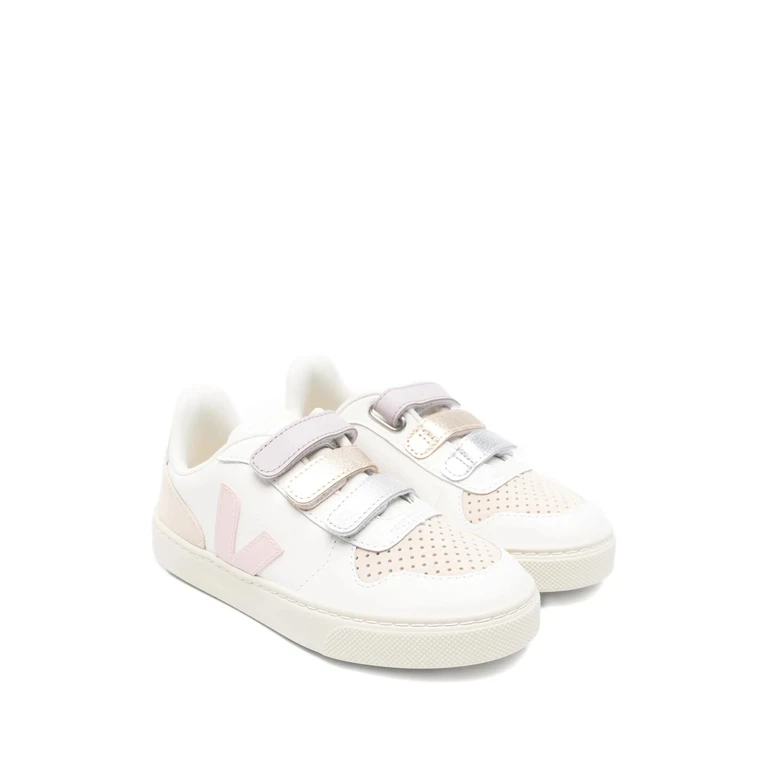 V-10 Touch-strap Leather Sneakers