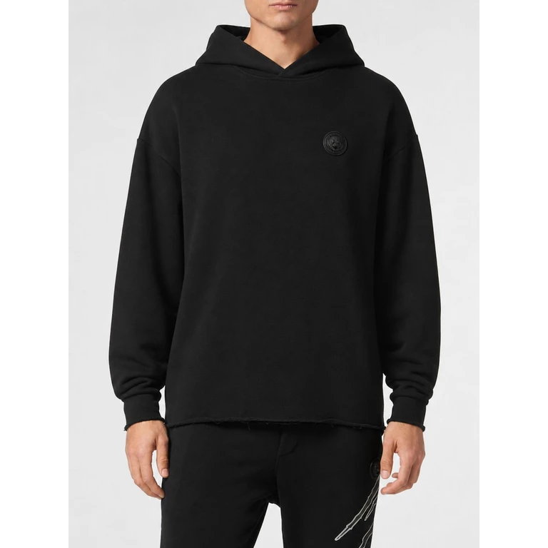 Raw-Edge Cotton Hoodie (FAFCMJB3974SJY001N02)