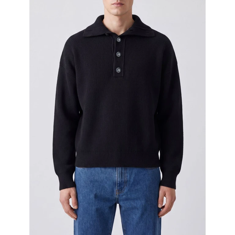AMI PARIS Sweater Men color Black (UKS885KN0192001)