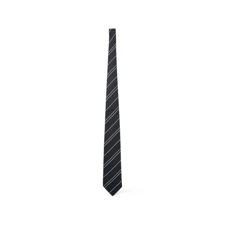 Tie Black And White "Classic Tie"