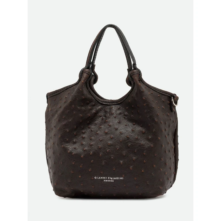 Dua Mini Embossed Calfskin Leather Handbag with Logo (BS12668STEMUESPRESSO)