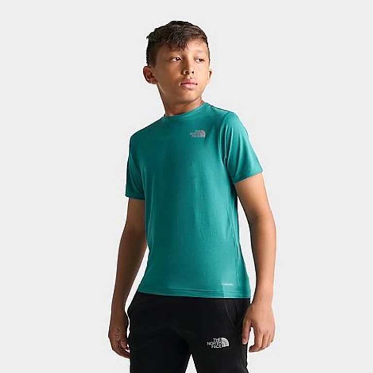 The North Face Big Kids 24/7 Performance T-Shirt in Restorative Teal Size: Small