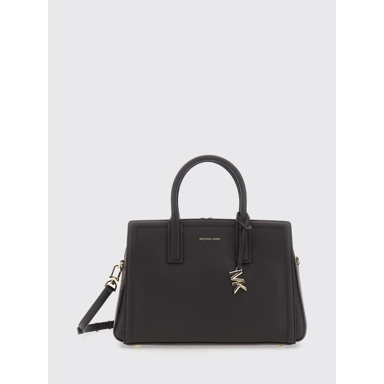 Laila Grained Leather Handbag with Double Handle and Strap (30R5G9IS6L251)