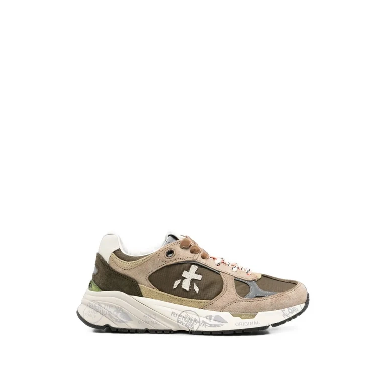 Brown Leather "Mased" Sneakers