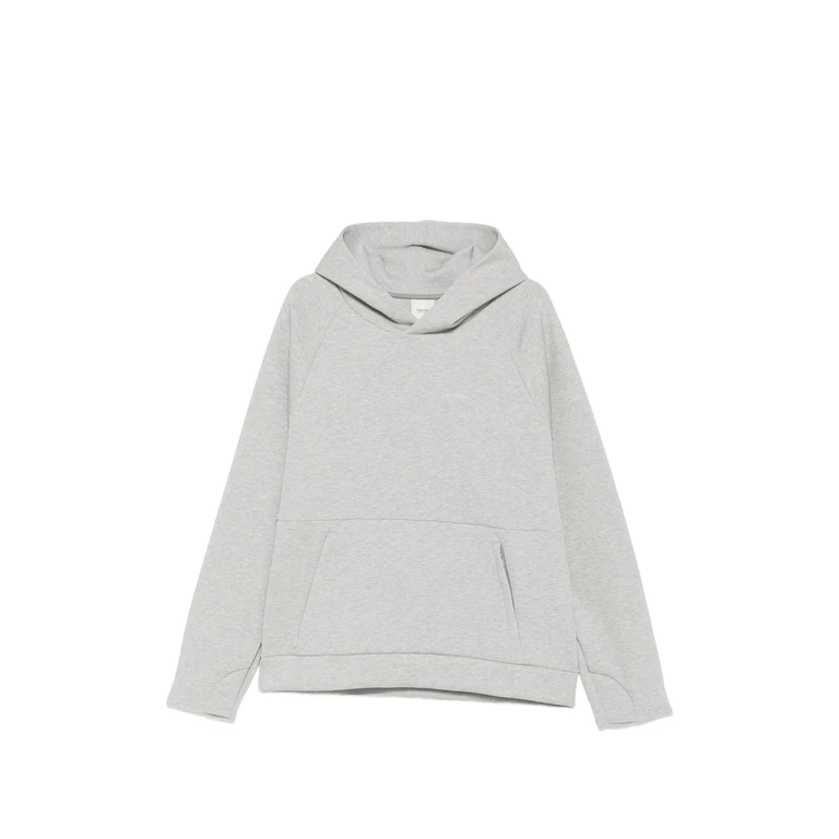 Raglan-sleeve Pouch-pocket Hoodie