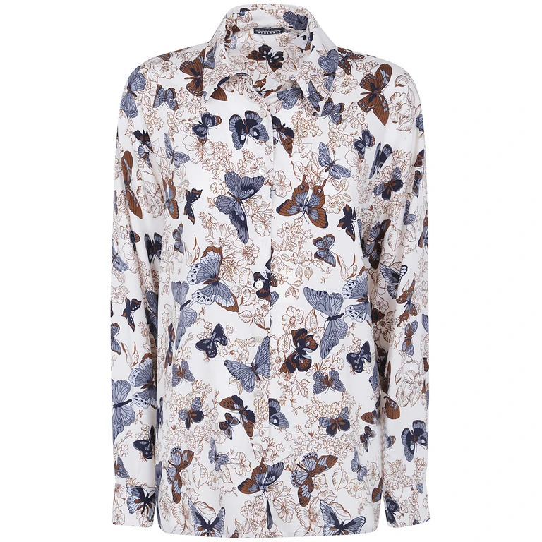 Shirt Butterfly Print "Butterfly Print Oversized Shirt"