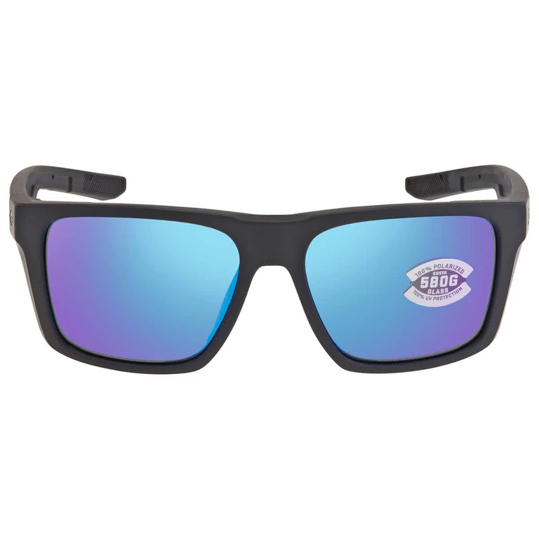 LIDO Blue Mirror Polarized Glass Mens Sunglasses 6S9104 910401 57