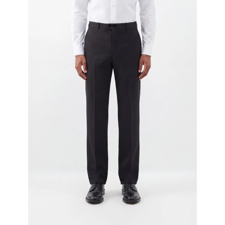 Slim Fit Tailored Trousers in Virgin Wool and Mohair (J21KA0345J41444402)