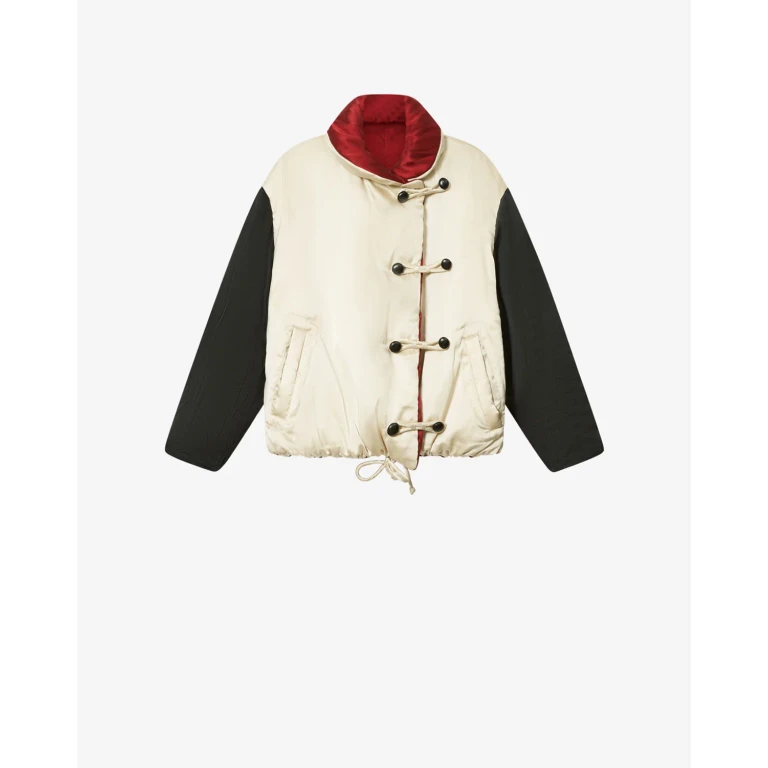 Manteau Bleza En Soie - Femme - Champagne - Taille34 - Isabel Marant