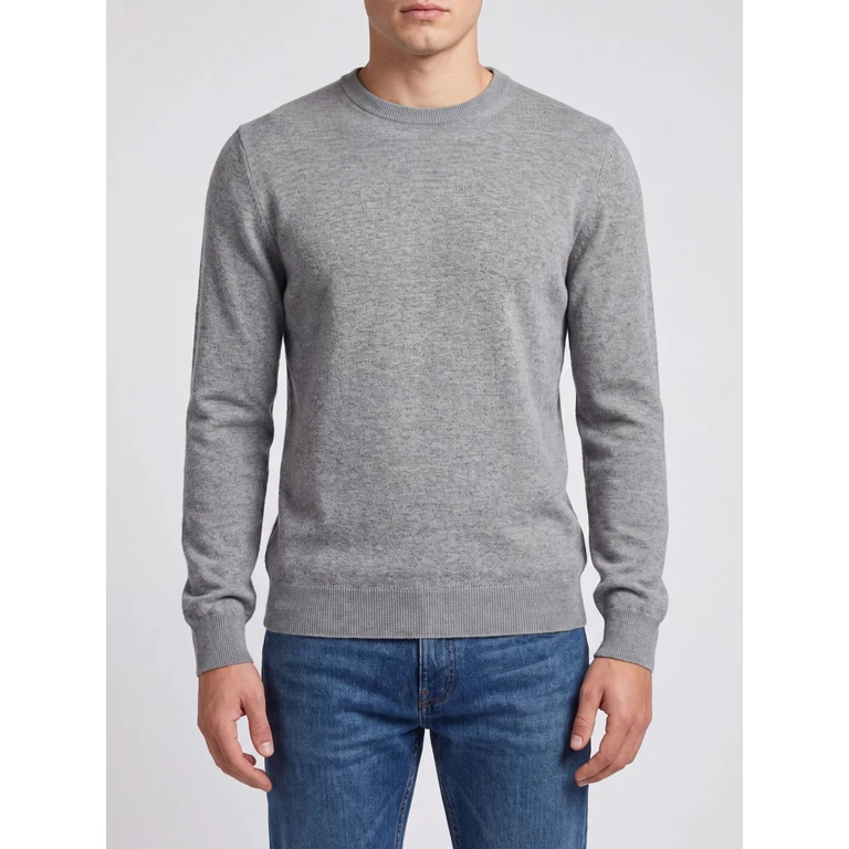 Ribbed 100% Cashmere Crewneck Jumper (B2P00012K0015123)