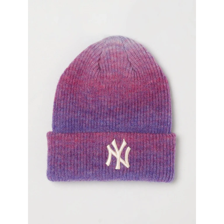 Girl's 9Forty NY Yankees Ribbed Wool-Blend Beanie Hat with Cuff (60915806PTPPMP)
