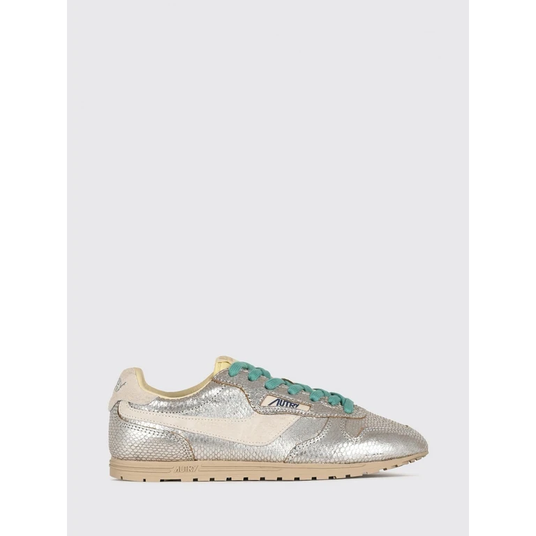 Windspin Leather and Laminated Leather Sneakers with Carved Logo (WSLWXA01)